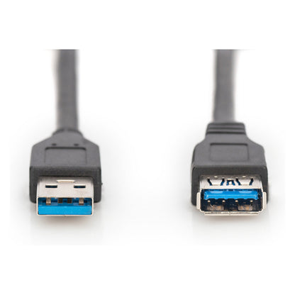 DIGITUS USB 3.0 Verlängerungskabel Typ A -A St/Bu 3.0m, sw