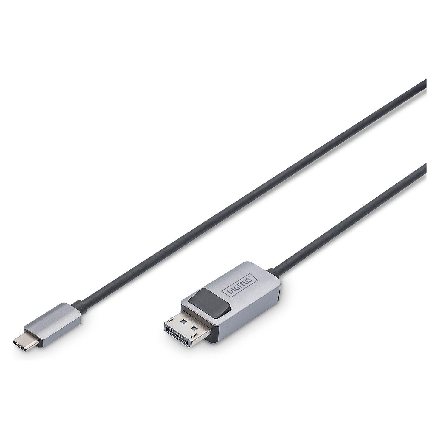 DIGITUS USB 3.2 Anschlusskabel Typ C --> DP St./St. 1m schw.