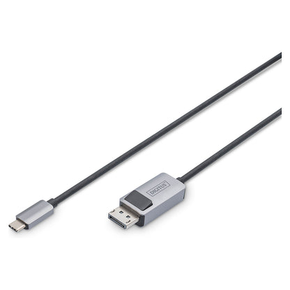 DIGITUS USB 3.2 Anschlusskabel Typ C --> DP St./St. 1m schw.