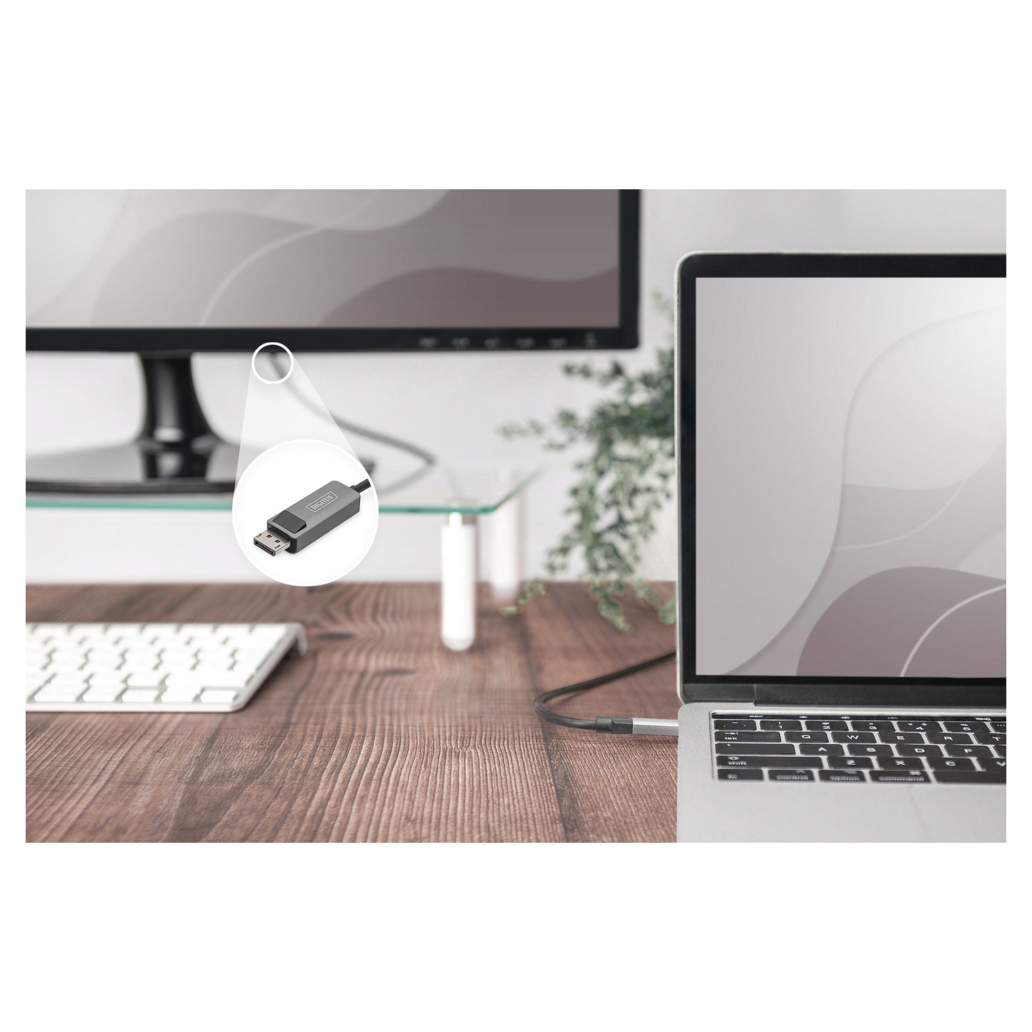 DIGITUS Kabel USB 3.0/C -> DP St/St 8K Bidirektional 3m schw
