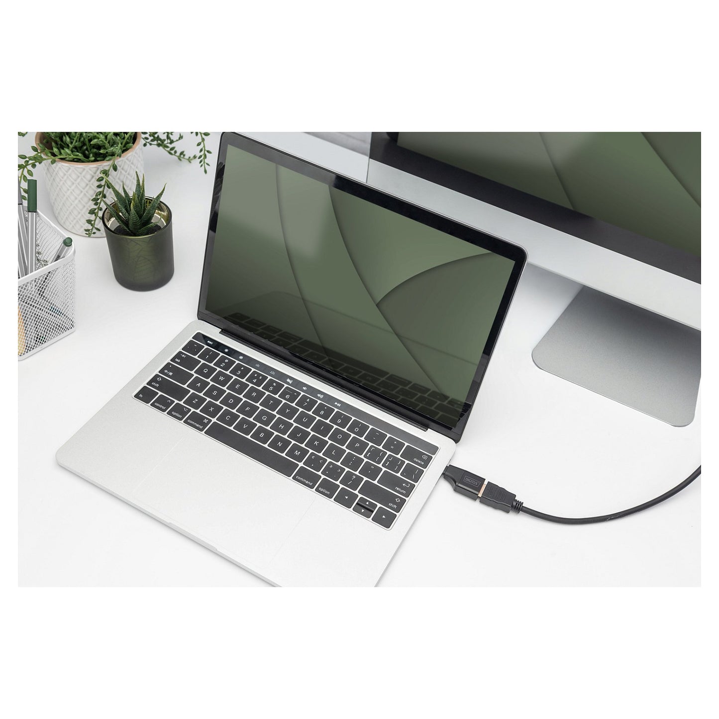 DIGITUS Adapter USB-C St.-> HDMI Bu./ 4K/30HZ 5cm