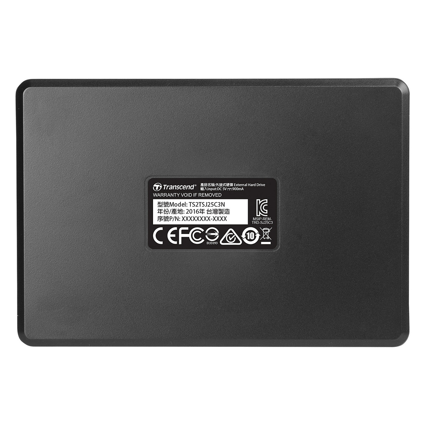 Transcend 6.3cm 2TB USB3.1 StoreJet 25C3N Iron Grey (ALU)