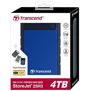 Transcend 6.3cm 4TB USB3.1 StoreJet 25H3B Navy Blue