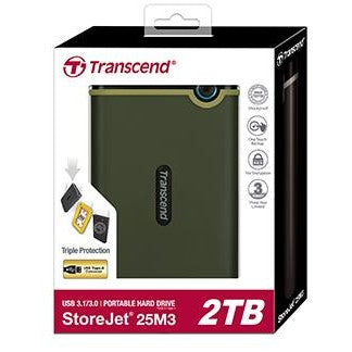 Transcend 6.3cm 2TB USB3.1 StoreJet 25M3G Military Green