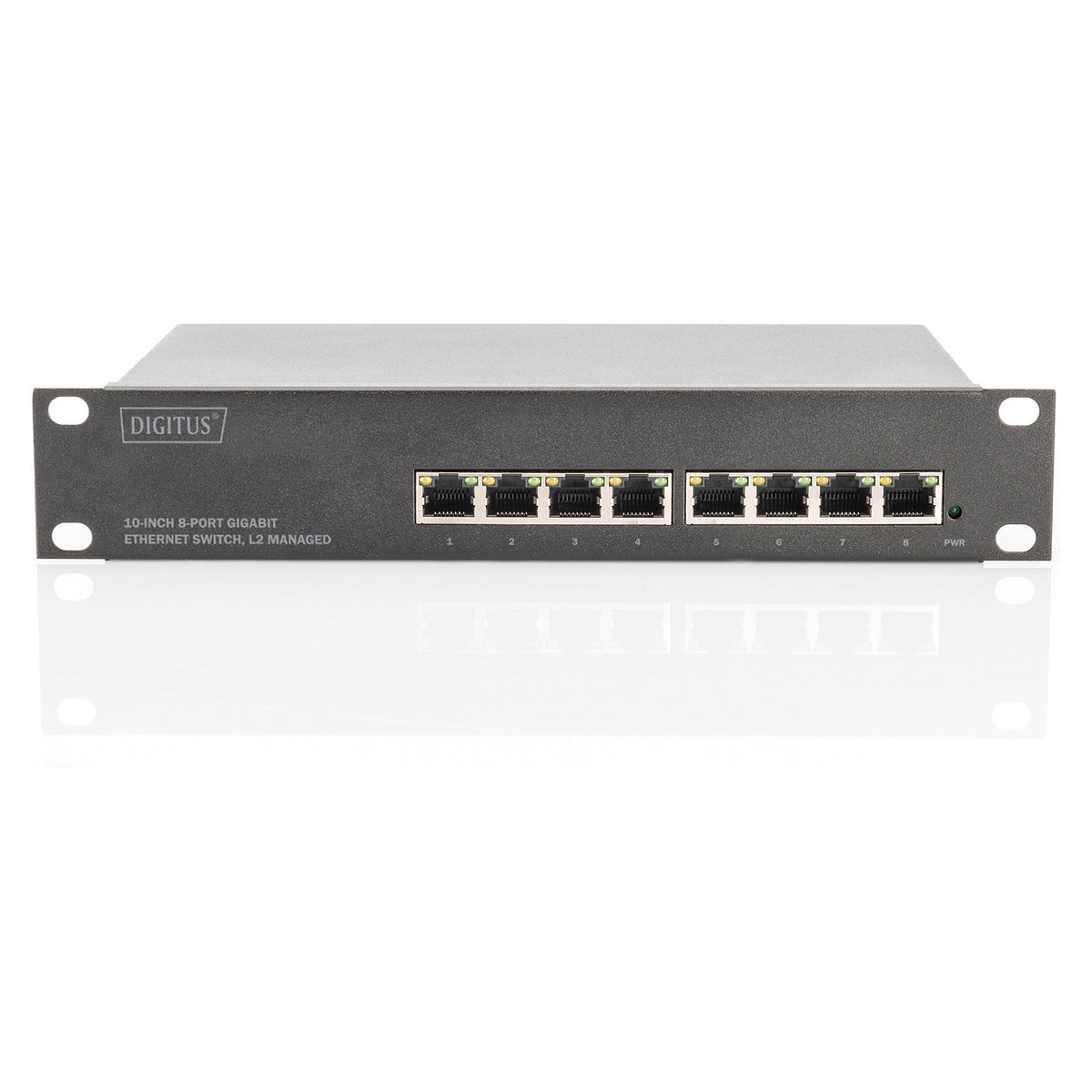 DIGITUS Switch 8-Port Gigabit Managed schwarz