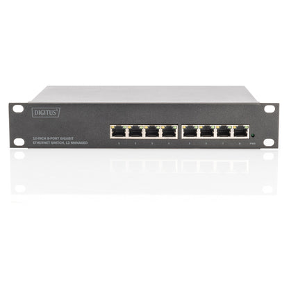 DIGITUS Switch 8-Port Gigabit Managed schwarz