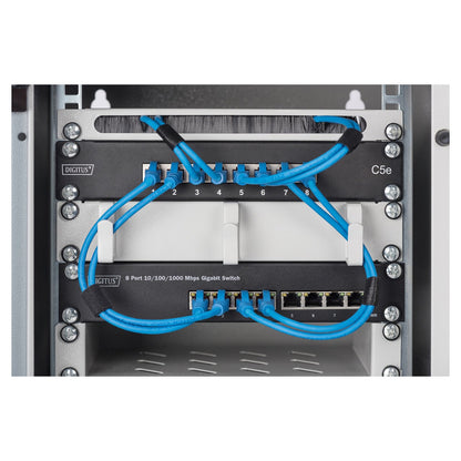 DIGITUS Switch 8-Port Gigabit 80W PoE Managed schwarz