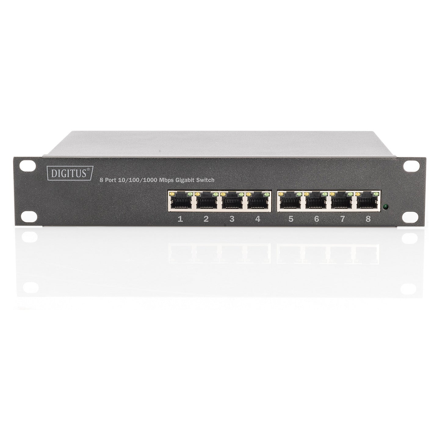 DIGITUS Switch 8-Port Gigabit 80W PoE Managed schwarz