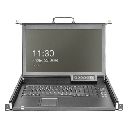 DIGITUS Modulare Konsole 17"HD TFT, 1-port VGA KVM Deutsch