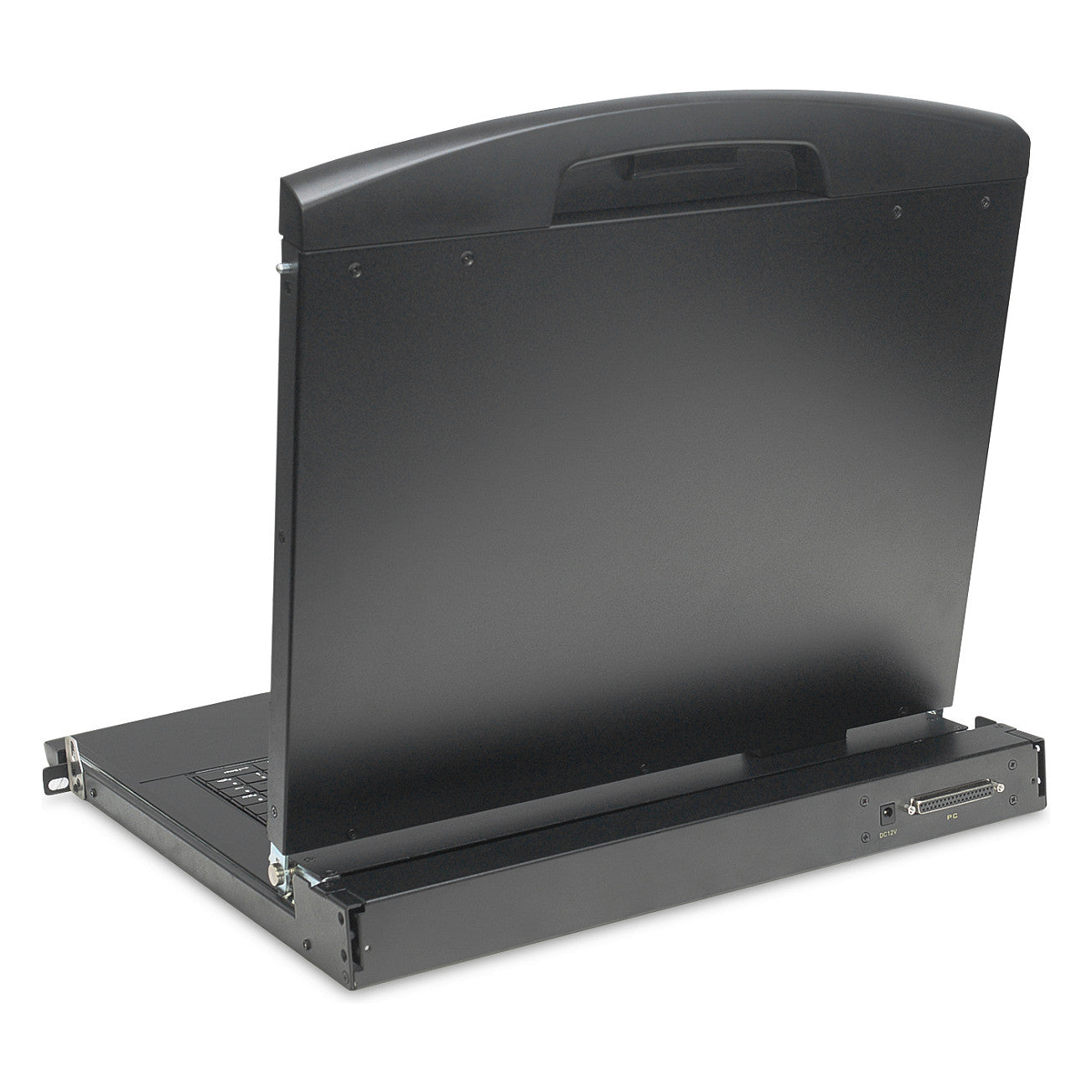 Digitus Modulare HD LCD KVM Konsole mit 19" TFT, 16-Port HDMI KVM Anschluss, Touchpad, deutsches Tastaturlayout