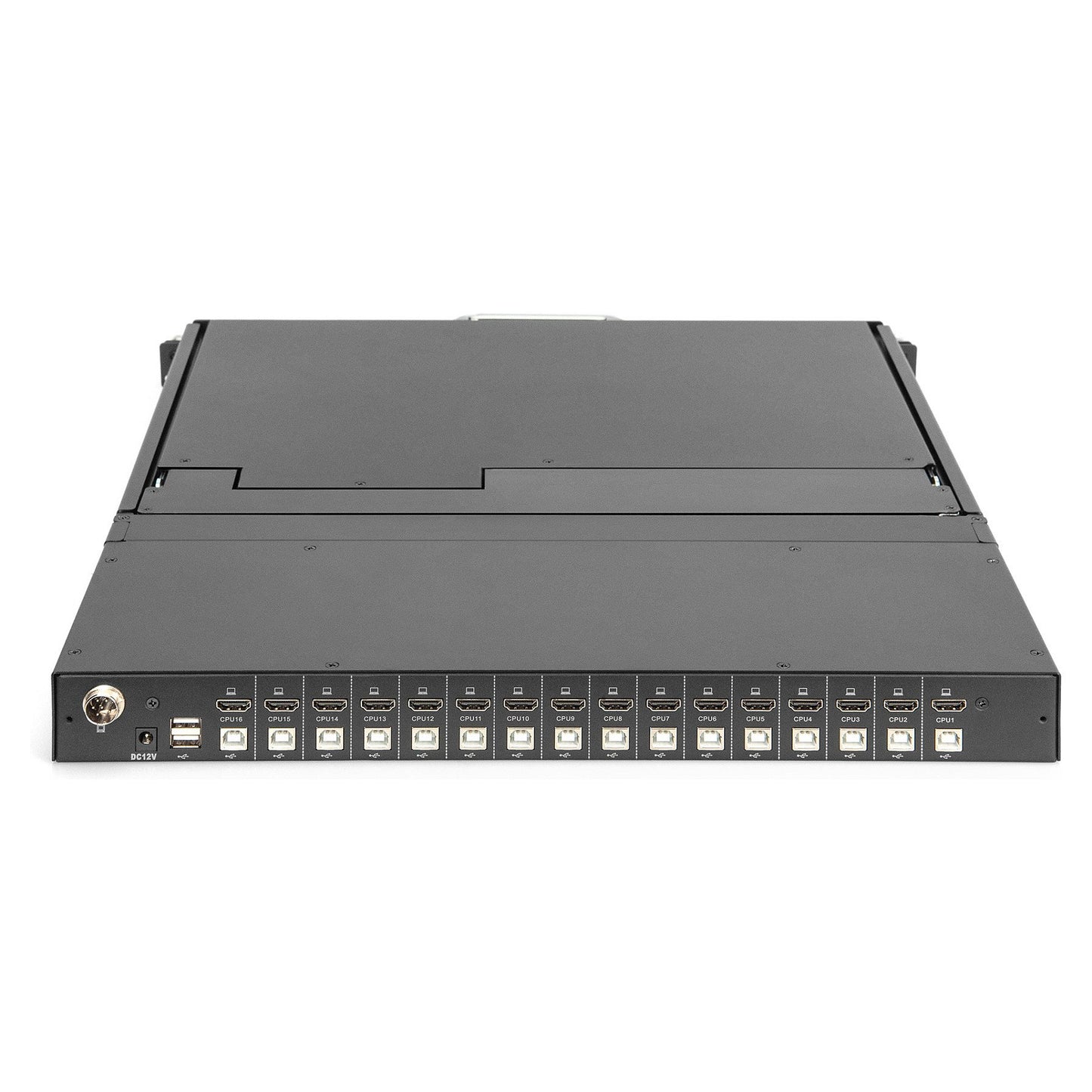 DIGITUS Modulare Konsole 17"HD LCD,16-port HDMI KVM Deutsch