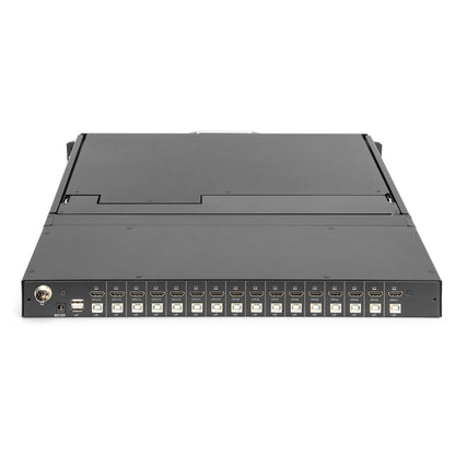 DIGITUS Modulare Konsole 17"HD LCD,16-port HDMI KVM Deutsch
