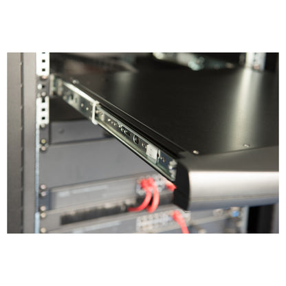 Digitus Modulare HD LCD KVM Konsole mit 19" TFT, 8-Port HDMI KVM Anschluss, Touchpad, deutsches Tastaturlayout