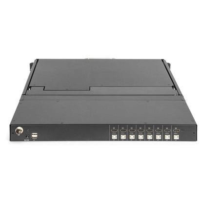 Digitus Modulare HD LCD KVM Konsole mit 19" TFT, 8-Port HDMI KVM Anschluss, Touchpad, deutsches Tastaturlayout