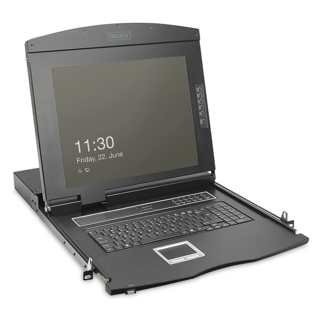 DIGITUS Modulare Konsole 19"HD LCD,16-port HDMI KVM Schweiz