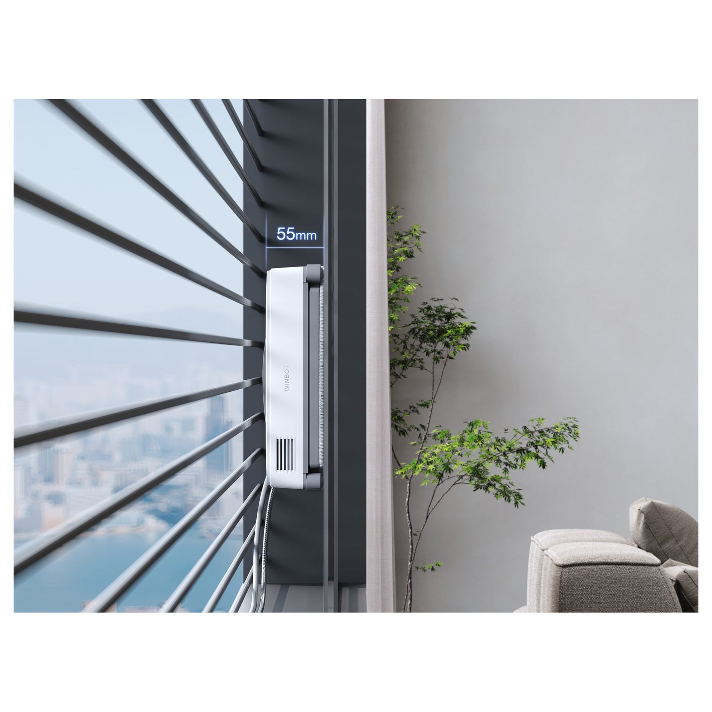ECOVACS WINBOT Mini Fensterputzroboter grau