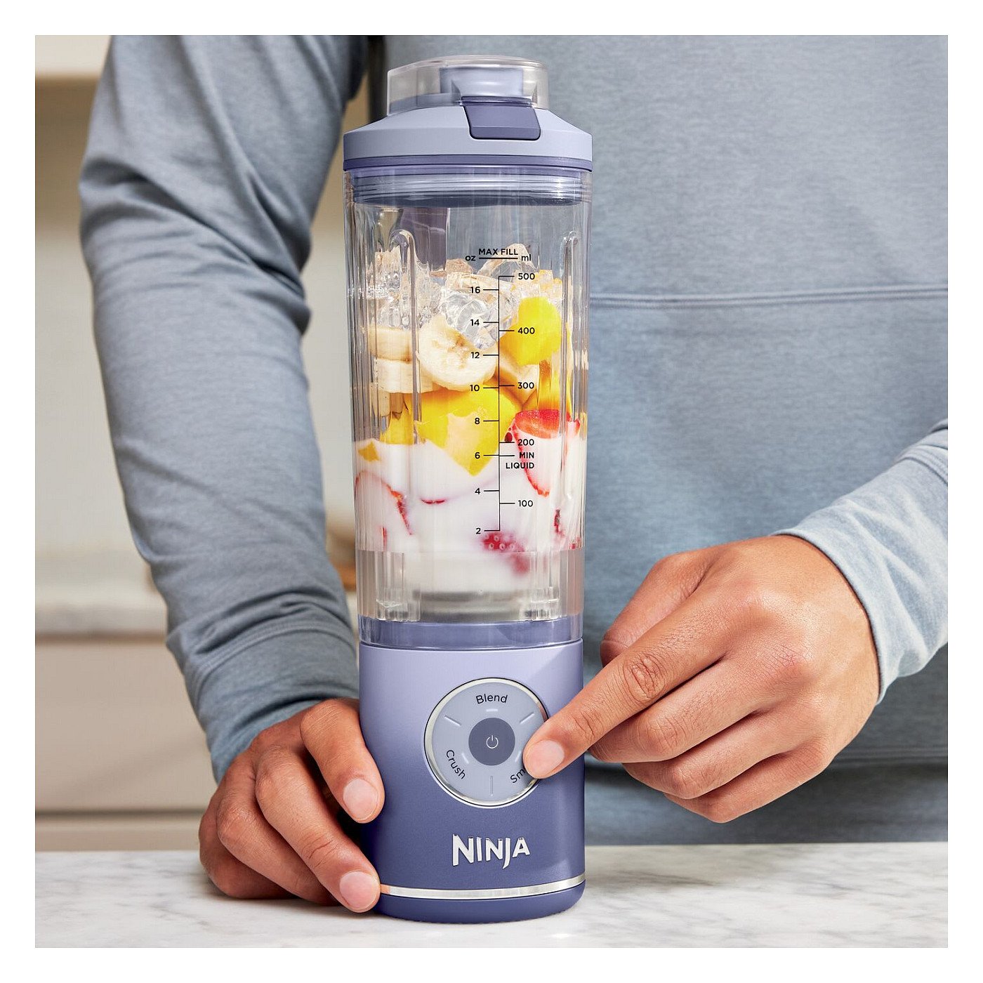 Ninja BC251 Blast Max Smoothie Maker 570ml - Lavender