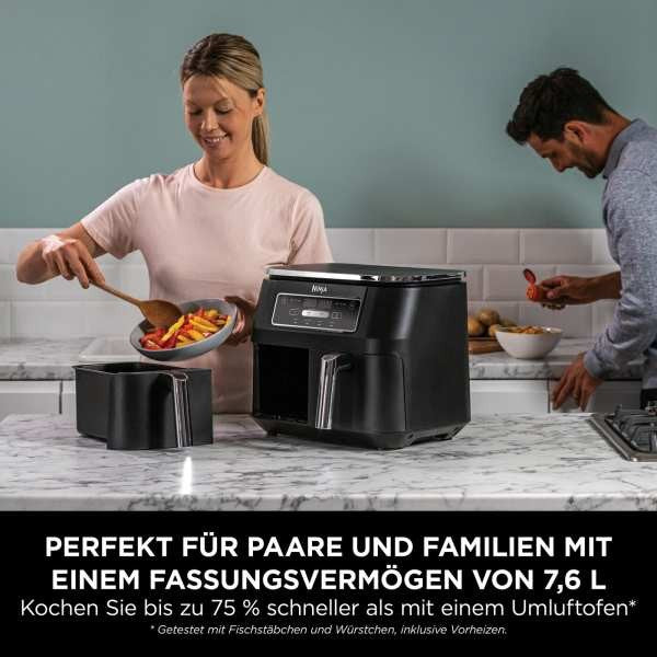 Ninja AF200EU Foodi 4-in-1 Dual Zone Heißluftfritteuse