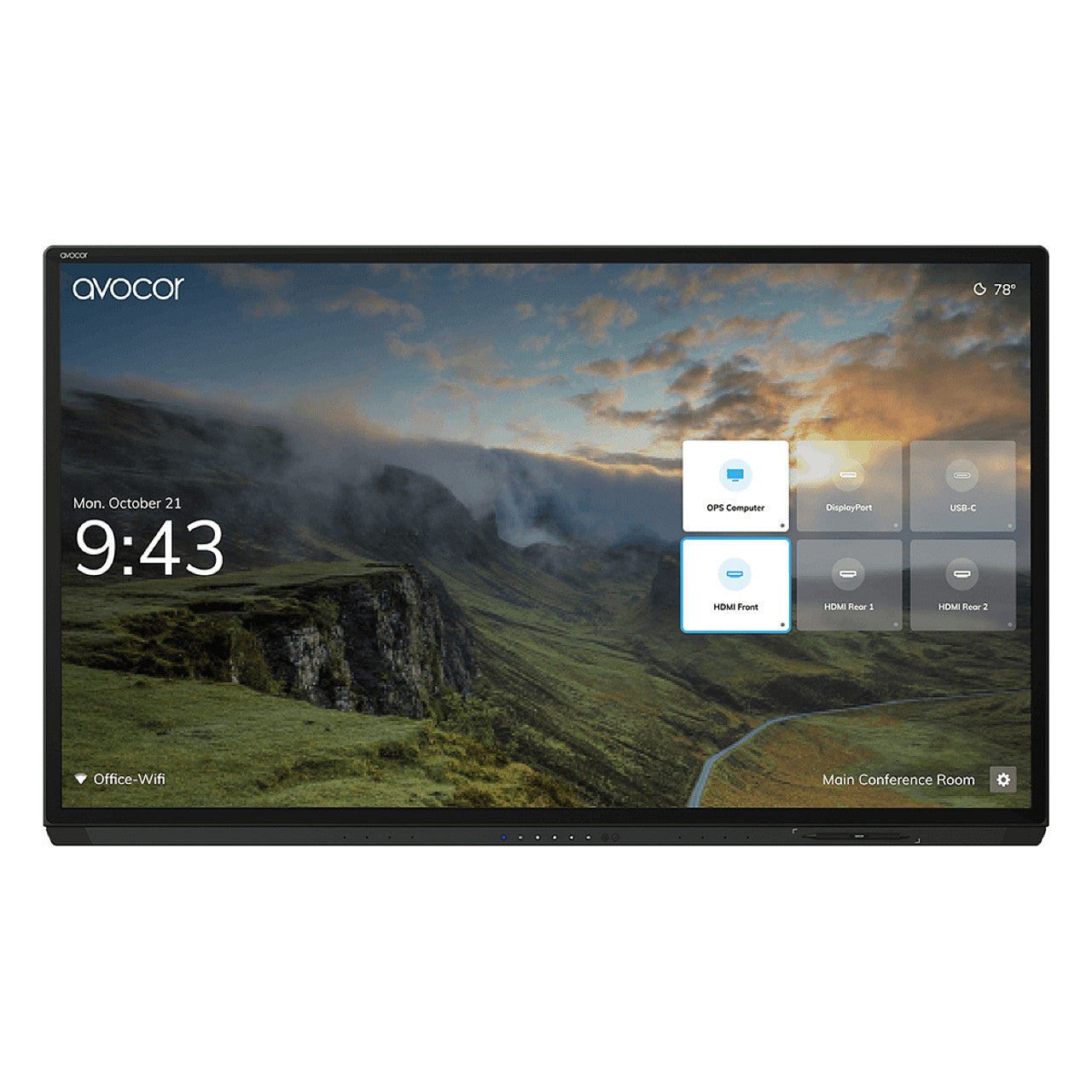 AVOCOR G Serie AVG-7560 190cm 75''/3840x2160/DP/HDMI/USB/TOUCH