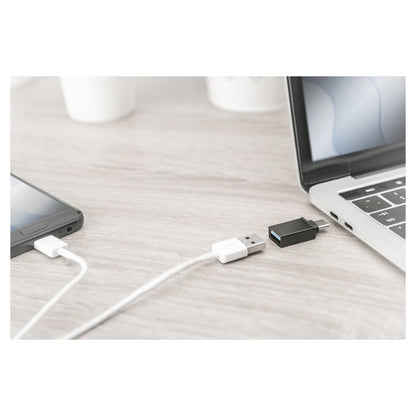 DIGITUS USB Type-C Adapter, Type-C - A-Buchse, schwarz
