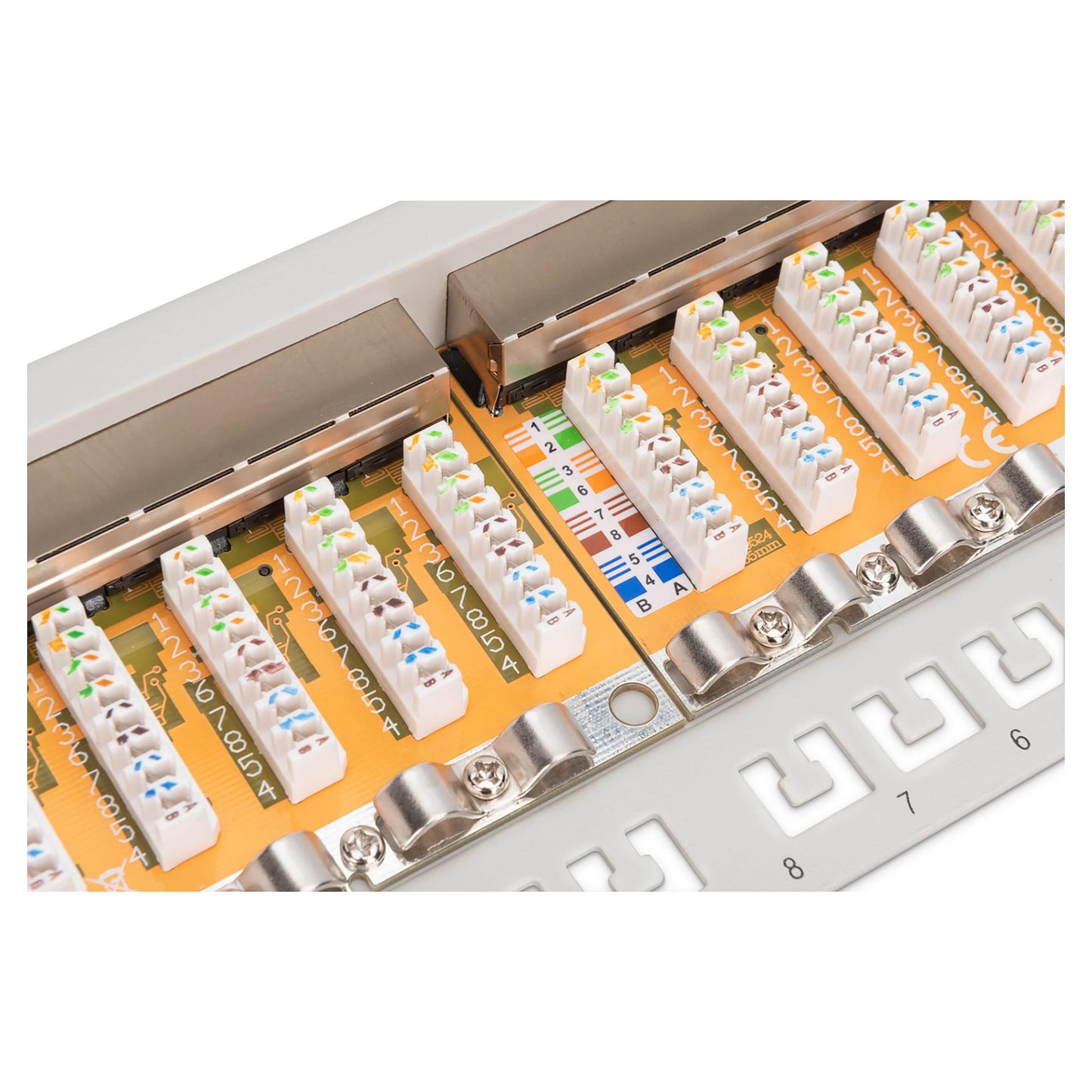 DIGITUS Patchpanel 1HE 24-Port Cat6 geschirmt grau