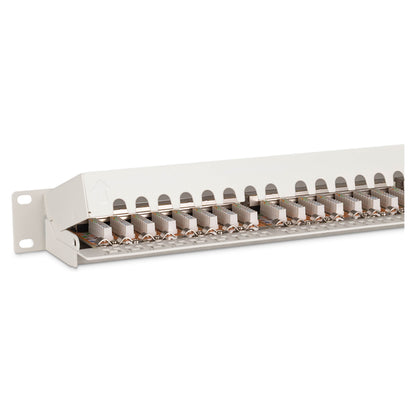 DIGITUS Patchpanel 1HE 24-Port Cat6 geschirmt grau