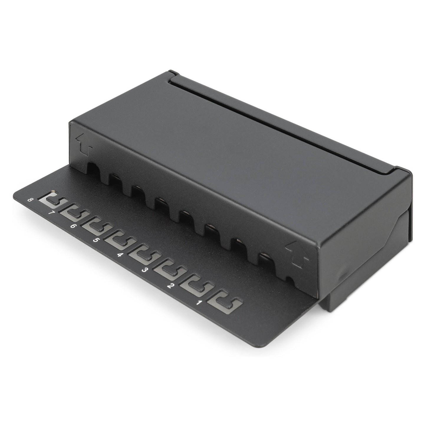 DIGITUS Patchpanel 1HE 8-Port Cat6 geschirmt schwarz