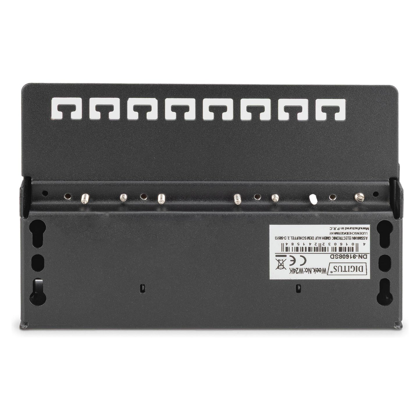 DIGITUS Patchpanel 1HE 8-Port Cat6 geschirmt schwarz