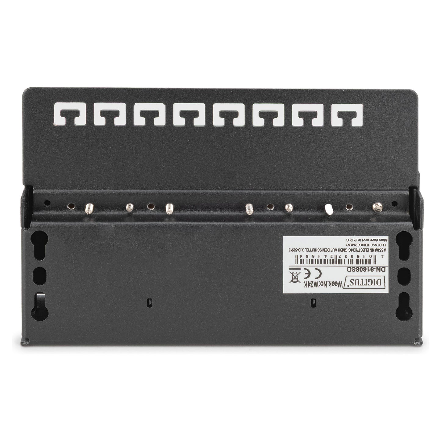 DIGITUS Patchpanel 1HE 8-Port Cat6 geschirmt schwarz