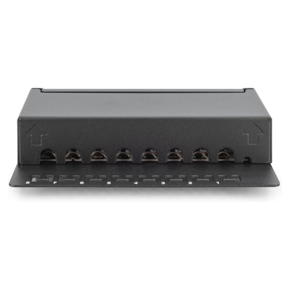 DIGITUS Patchpanel 1HE 8-Port Cat6 geschirmt schwarz