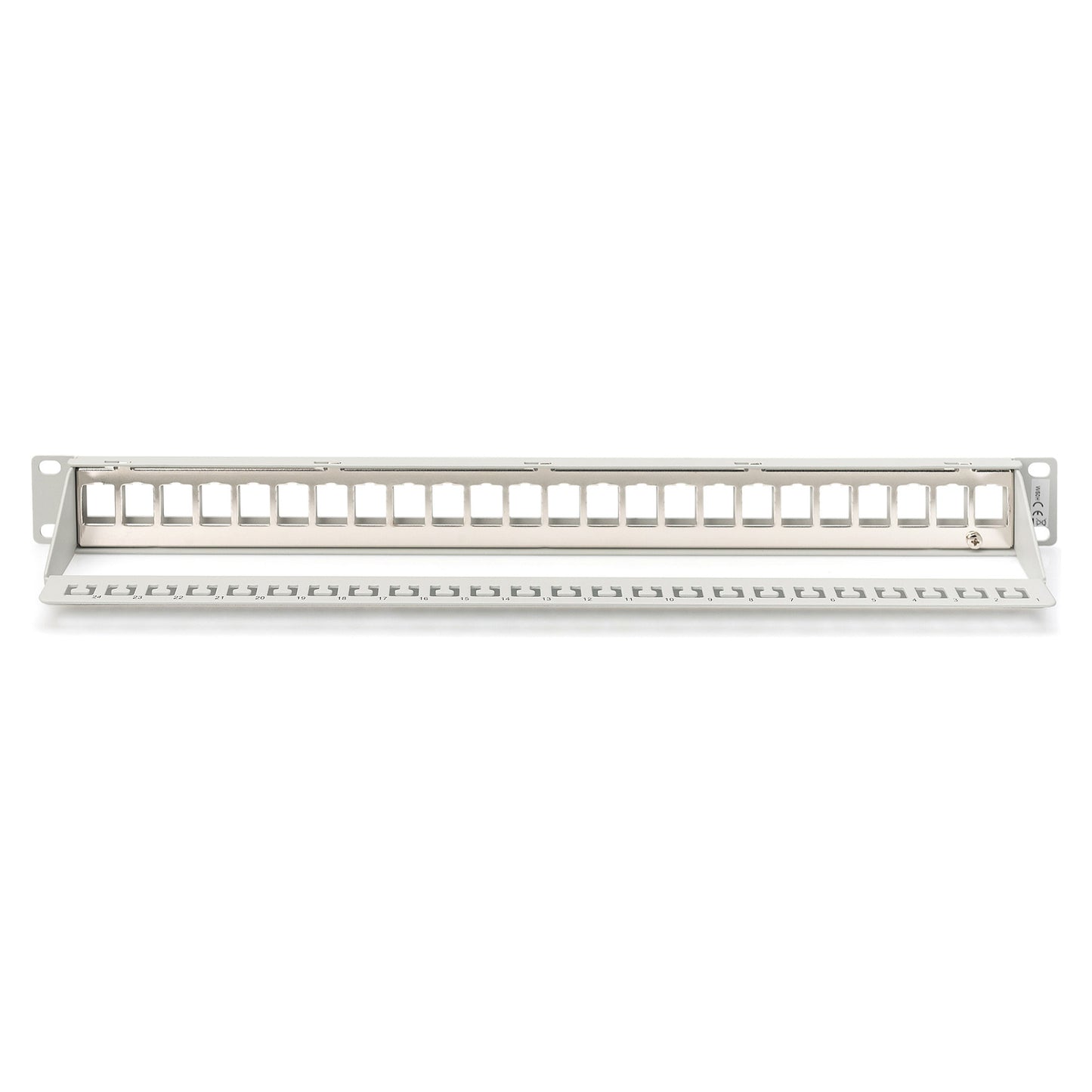 DIGITUS Patchpanel 1HE 24-Port Modular Patchpanel grau