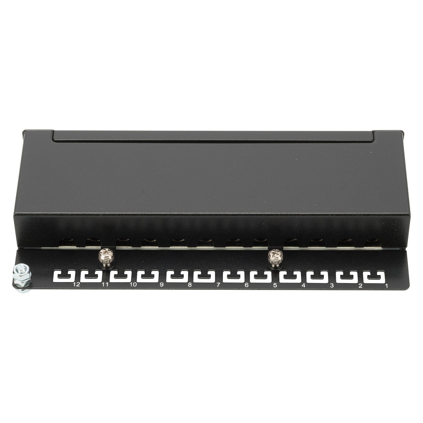 DIGITUS Patchpanel 1HE 12-Port Cat6A geschirmt schwarz