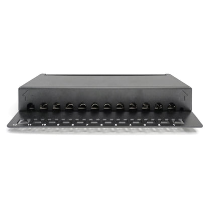 DIGITUS Patchpanel 1HE 12-Port Cat6A geschirmt schwarz