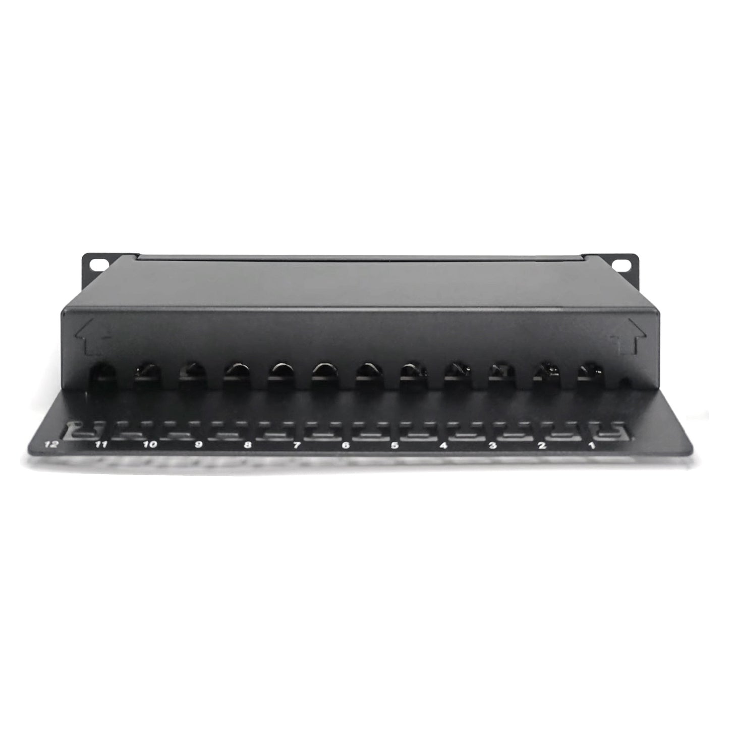 DIGITUS Cat.6A Patch Panel, geschirmt, 12-Port, 10",schwarz