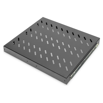DIGITUS Fachboden 1HE 30x483x385mm bis 25kg schwarz auszieh