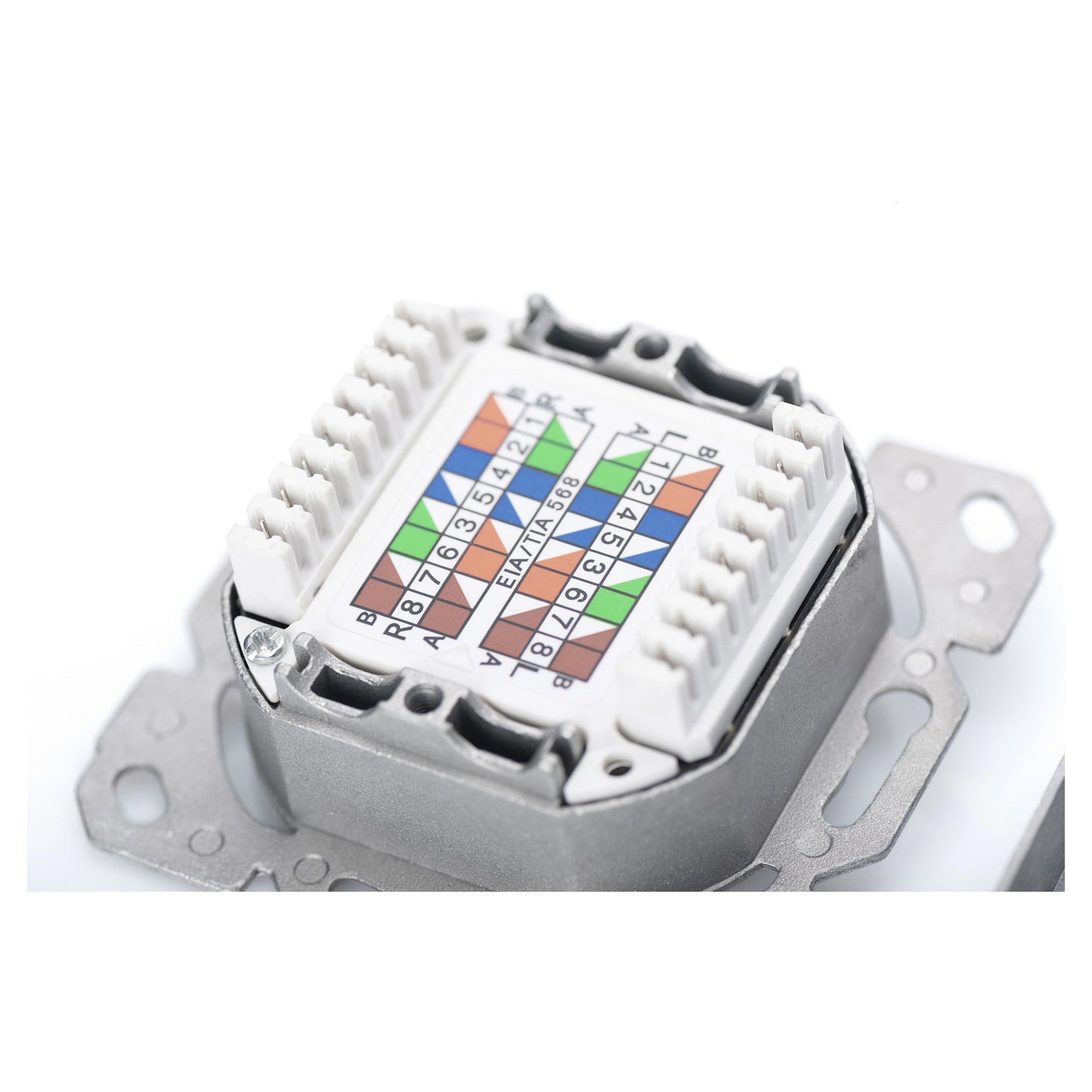 DIGITUS Aufputzdose Cat6 2xRJ45 geschirmt 5er Set weiss