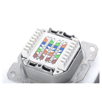 DIGITUS Aufputzdose Cat6 2xRJ45 geschirmt 5er Set weiss