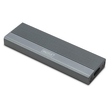 DIGITUS Gehäuse USB 3.1 Gen2 SSD M2 NVMe + SATAIII Alu