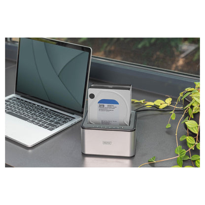 DIGITUS Docking USB ->2x 2,5"/3,5" SATA HHD, SSD silber