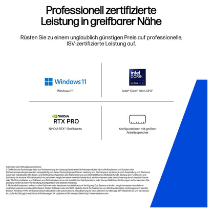 HP ZBook X G1i Intel Core Ultra 7 255H 40.64cm 16Zoll WUXGA 32GB 1TB/SSD W11P 1J Gar (DE)