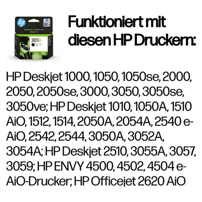 HP 301XL original Ink cartridge CH563EE UUS black high capacity 480 pages 1-pack