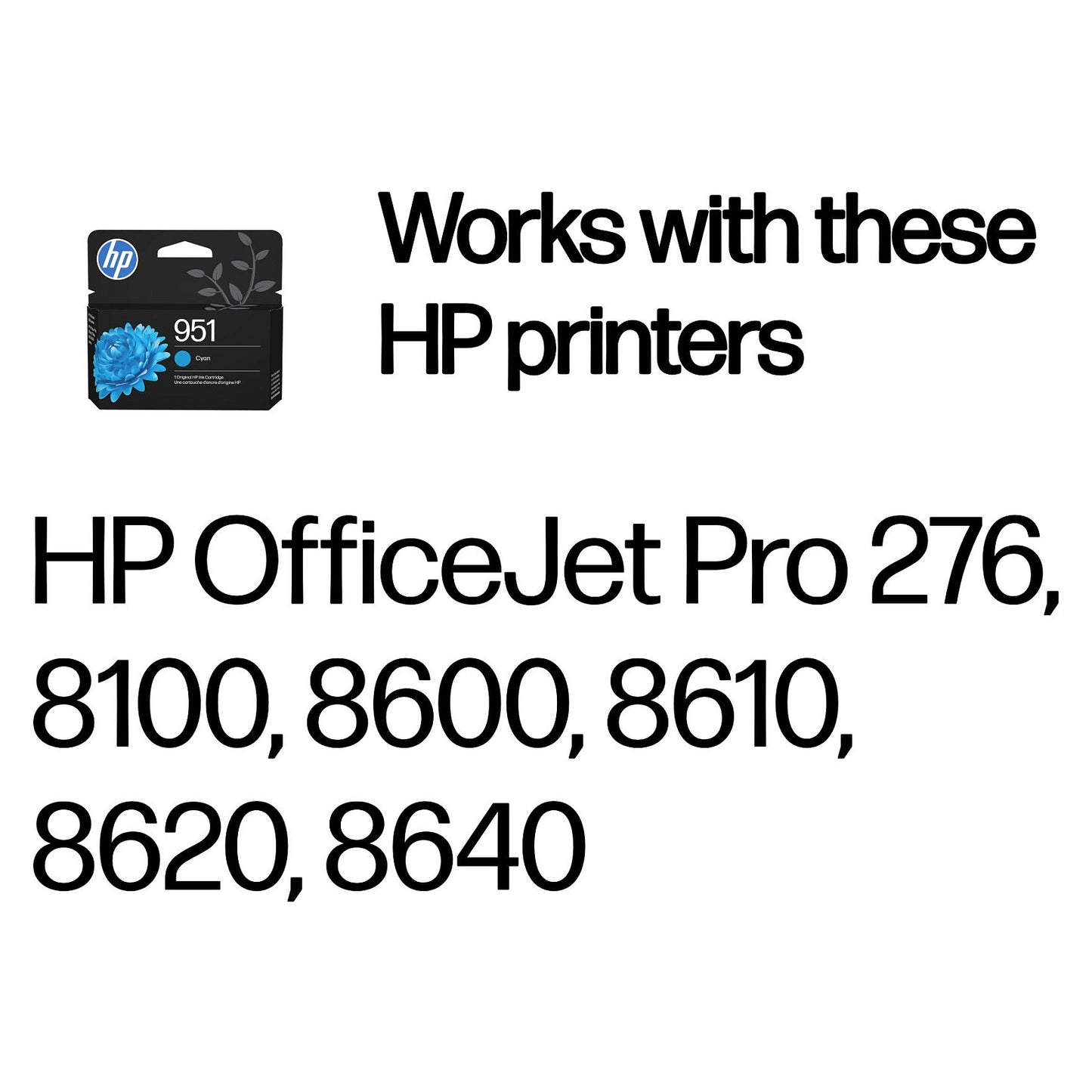 HP 951 original Ink cartridge CN050AE BGX cyan standard capacity 700 pages 1-pack Officejet