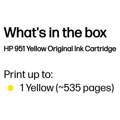 HP 951 Original Tinte gelb Standardkapazitt 700 Seiten 1er-Pack Officejet