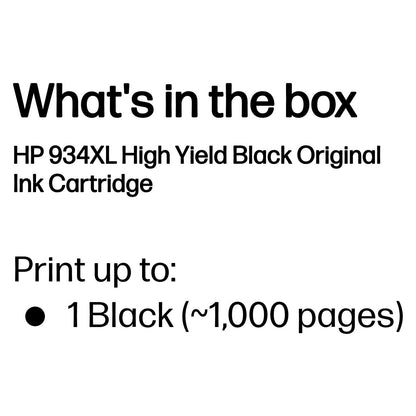 HP 934XL original Ink cartridge C2P23AE BGX black high capacity 1.000 pages 1-pack