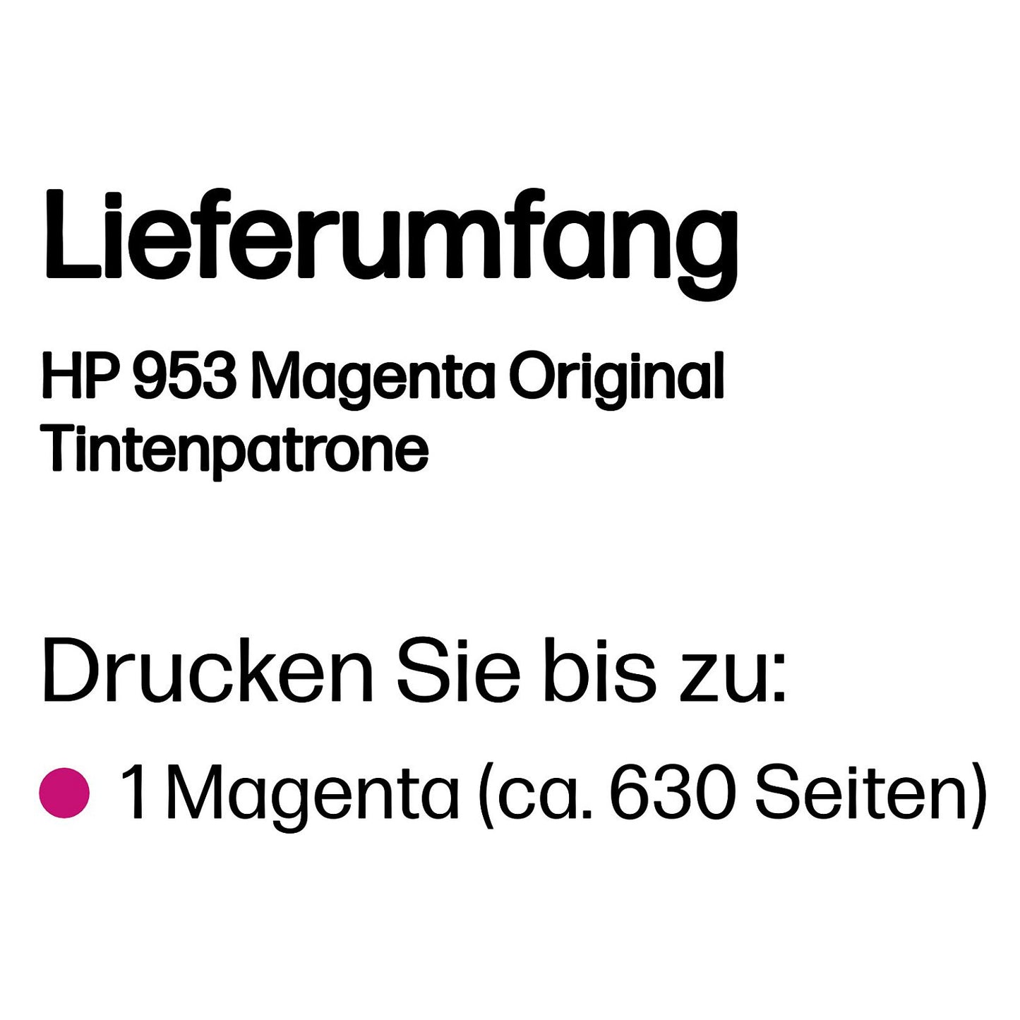 HP 953 original Ink cartridge F6U13AE BGX Magenta 700 Pages