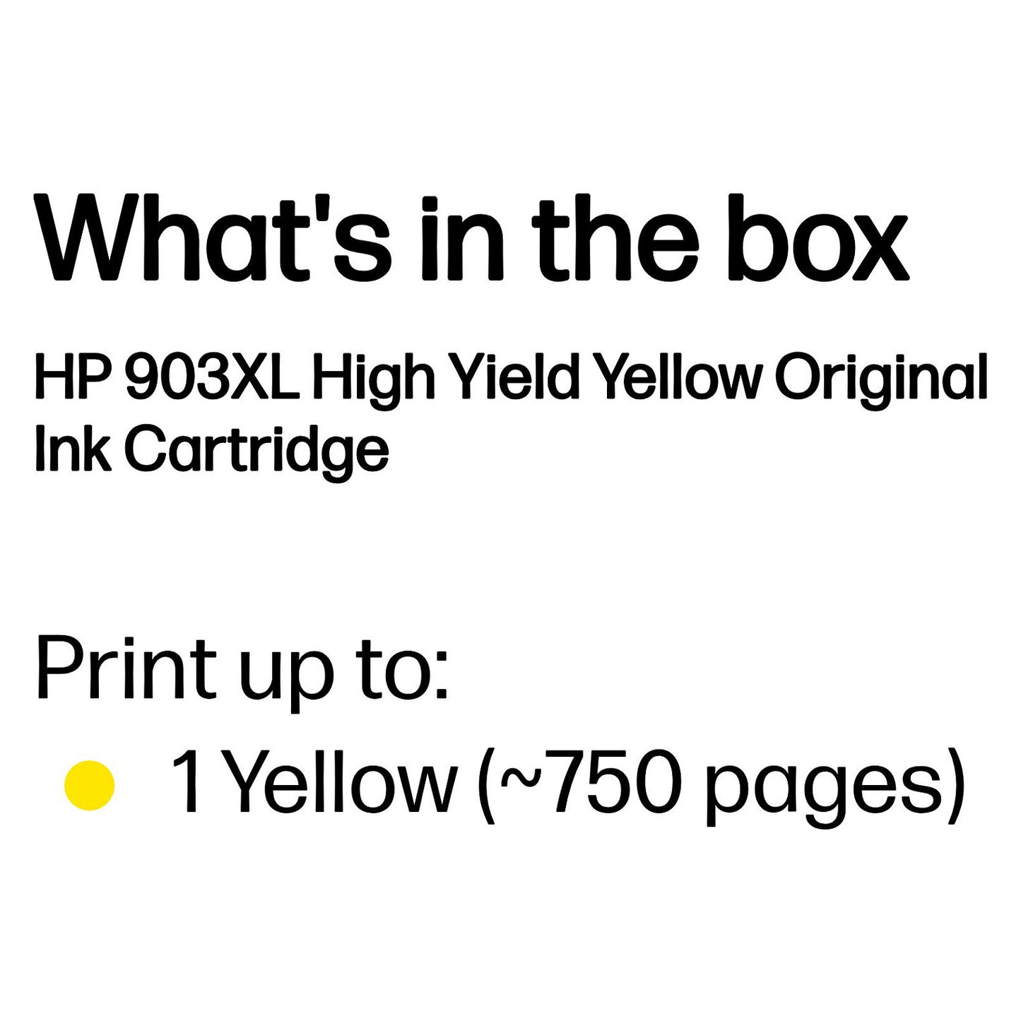 HP 903XL original Ink cartridge T6M11AE BGX Yellow High Yield 825 Pages