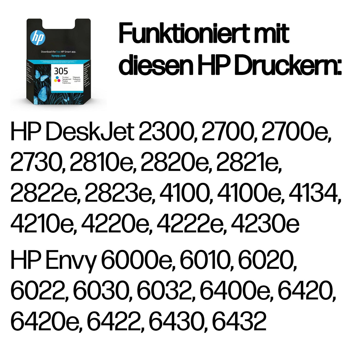 HP 305 Tri-color Original Ink Cartridge