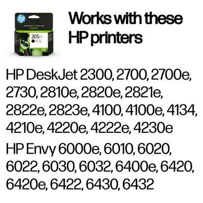 HP 305XL High Yield Black Original Ink Cartridge