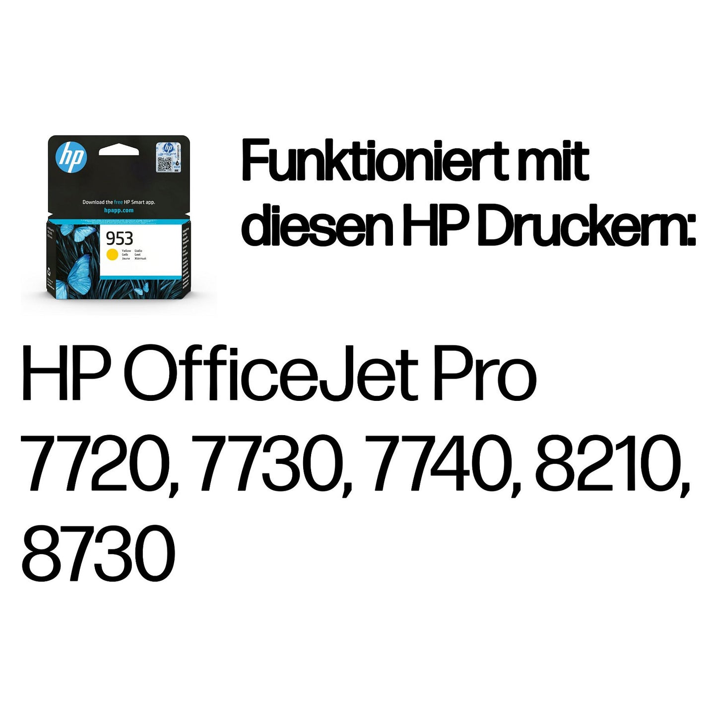 HP 953 original Ink cartridge F6U14AE BGX Yellow 700 Pages
