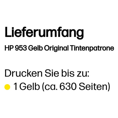 HP 953 original Ink cartridge F6U14AE BGX Yellow 700 Pages